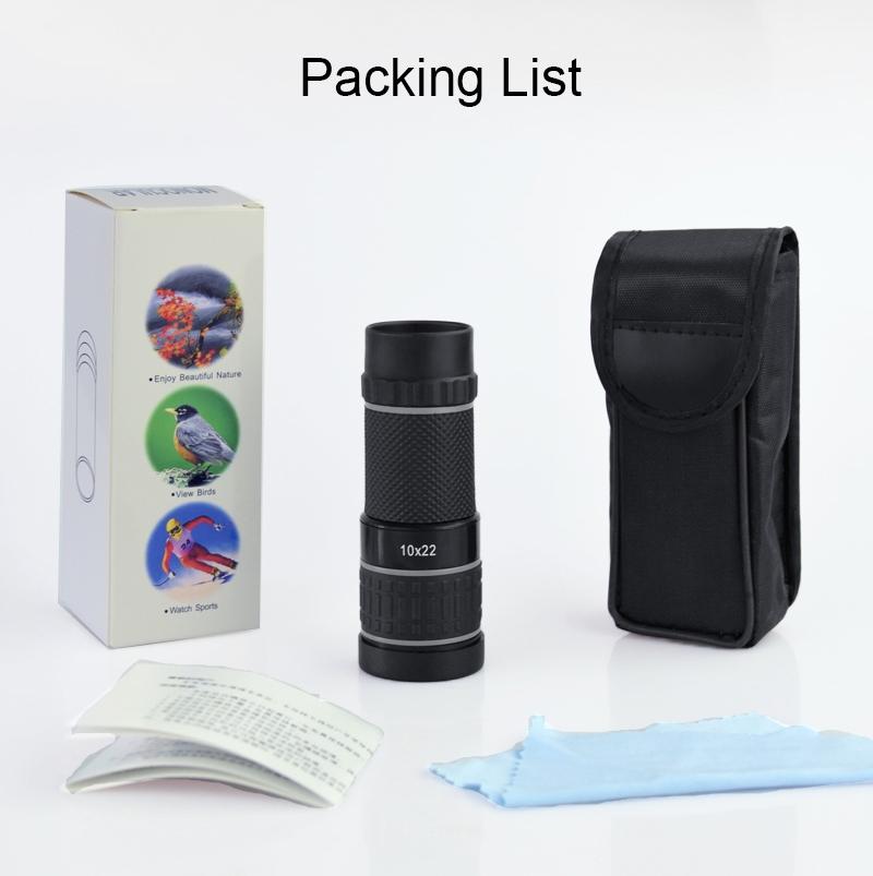 10X Hd Non-Slip Monocular - Ideal For Outdoor Use - Yellow Circle 4