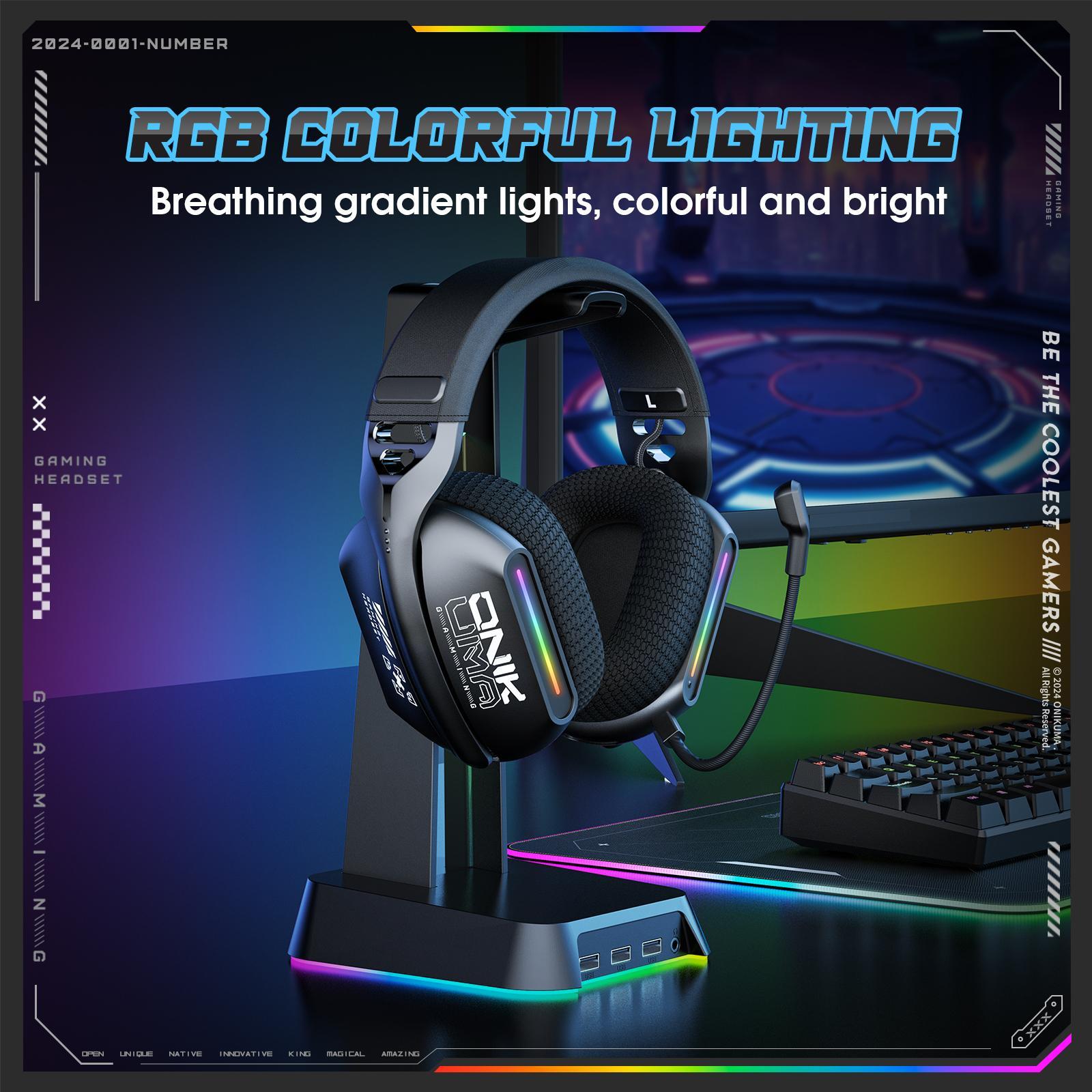 Tri-Mode Bluetooth Gaming Headset Black 6