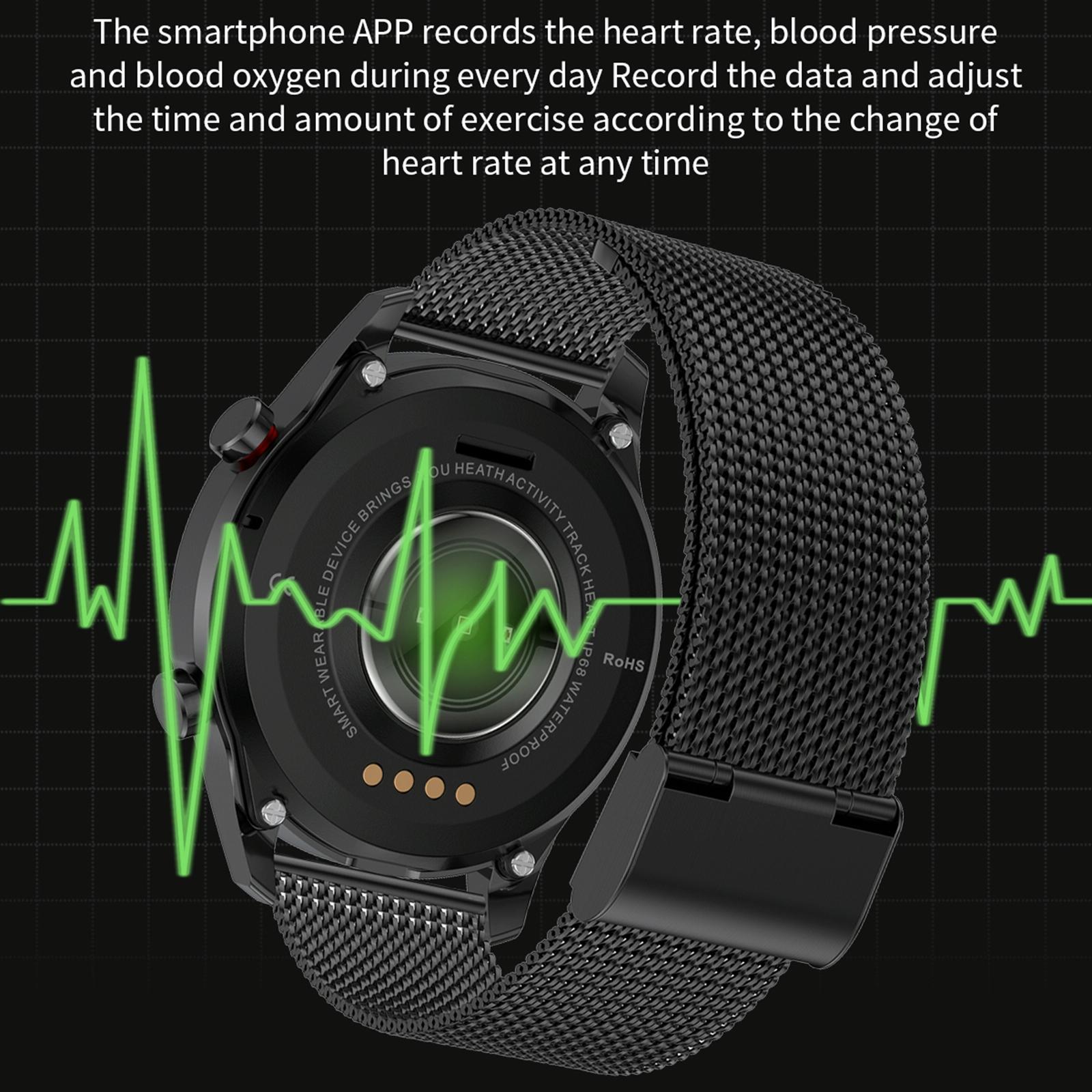 1.28 Inch Ips Screen Smart Watch With Bluetooth Call & Sleep Monitoring - Black 6