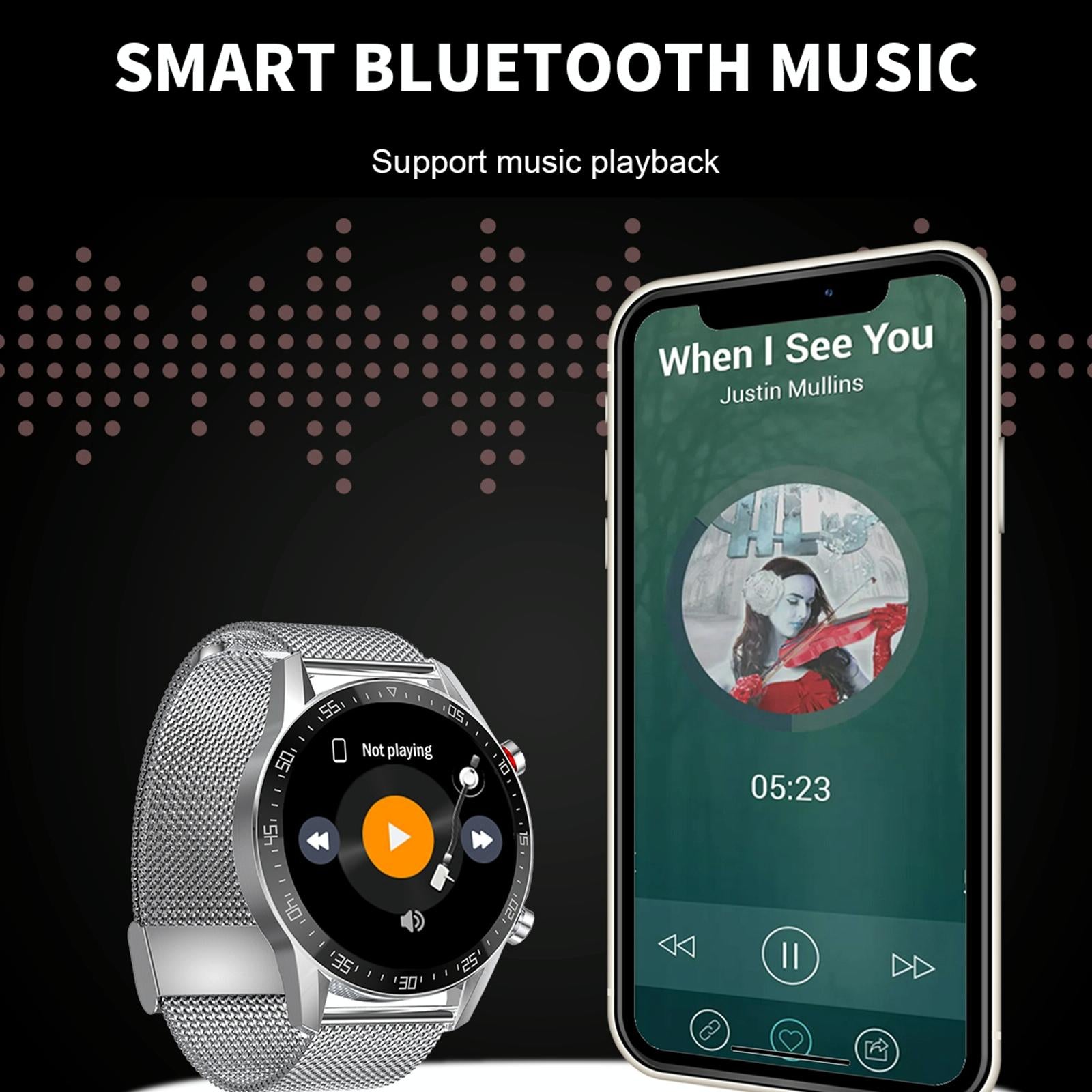 1.28 Inch Ips Screen Smart Watch With Bluetooth Call & Sleep Monitoring - Black 8