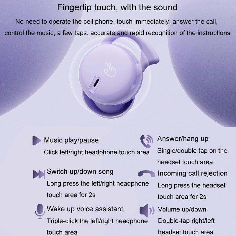 Comfortable Wireless Bluetooth Earphones - Noise Canceling - Black 14