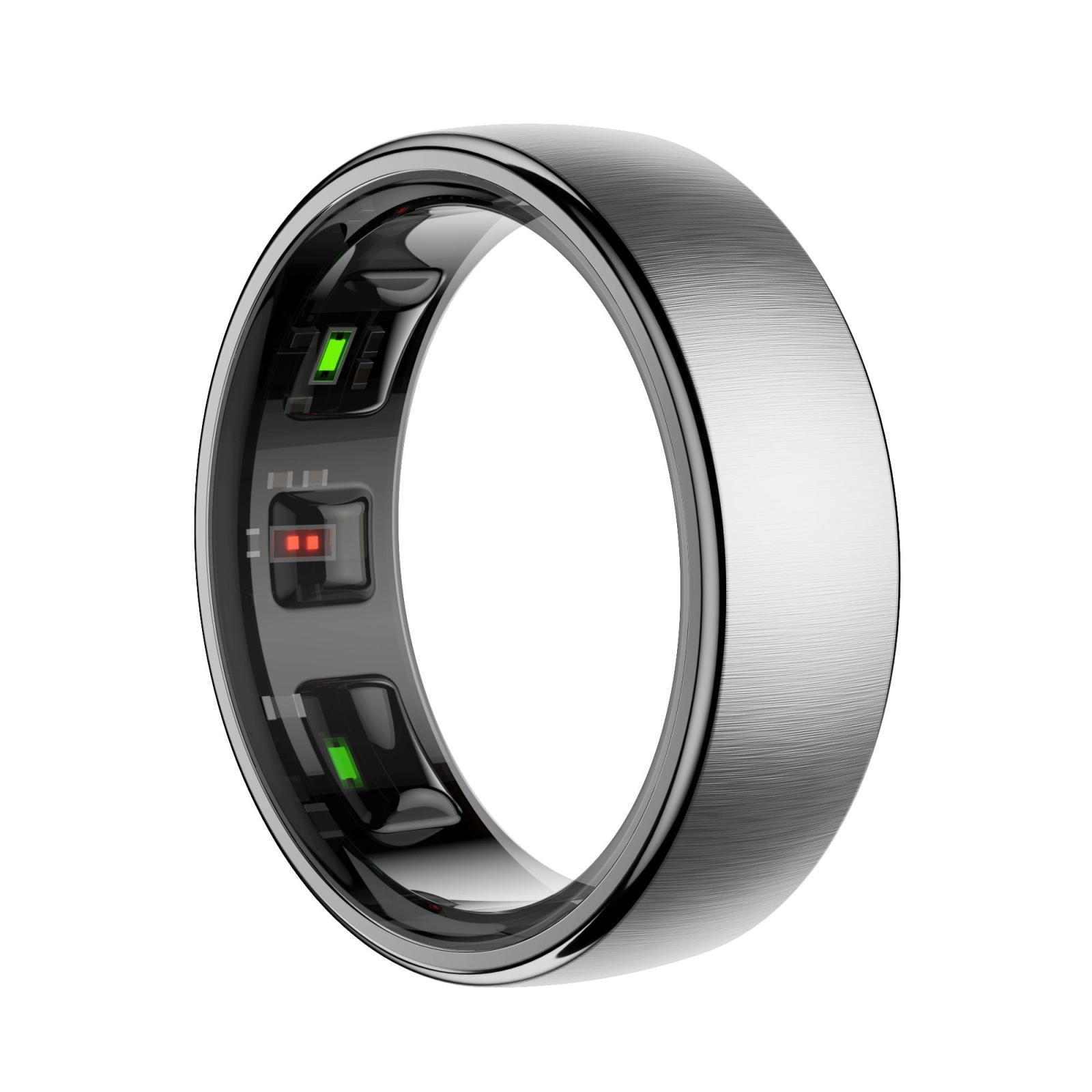 Smart Ring Heart Rate Blood Oxygen Sleep Sports Size 11 - Black