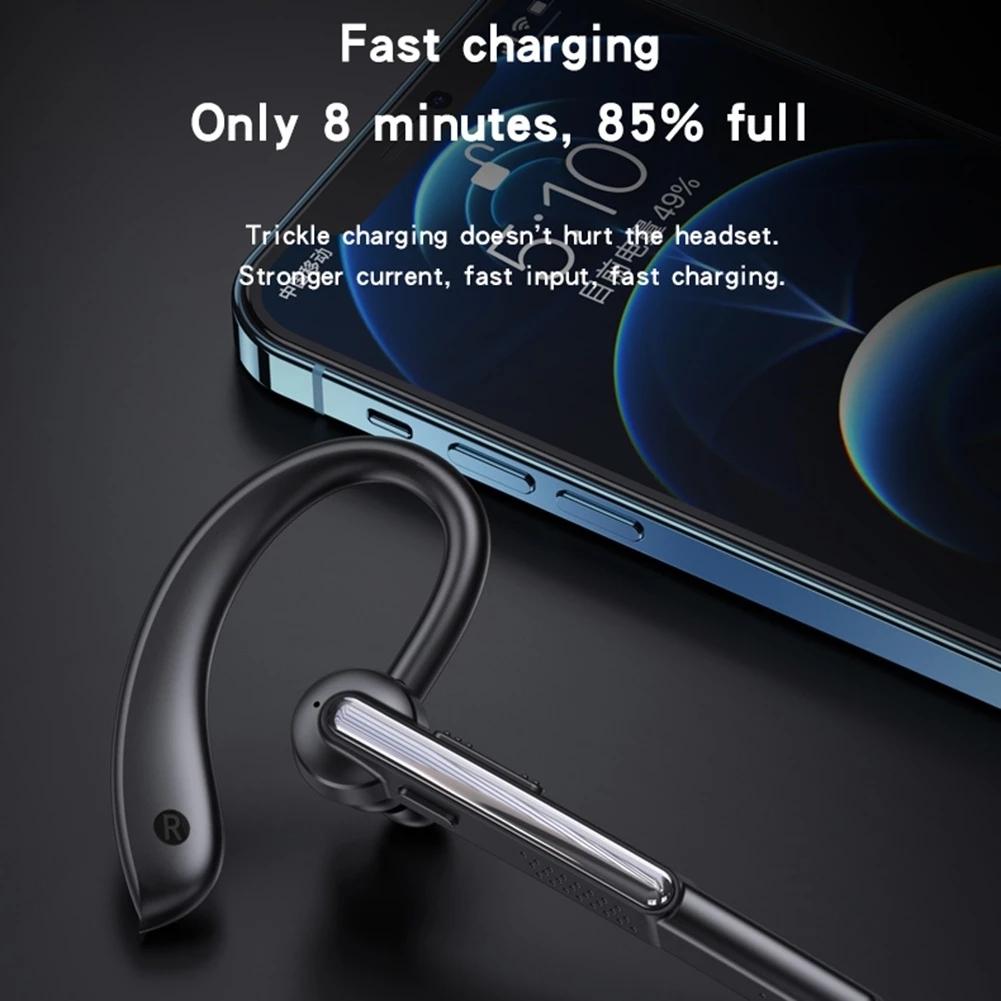 Wireless Bluetooth Earphone with Noise Cancelling and Mic - Black 4