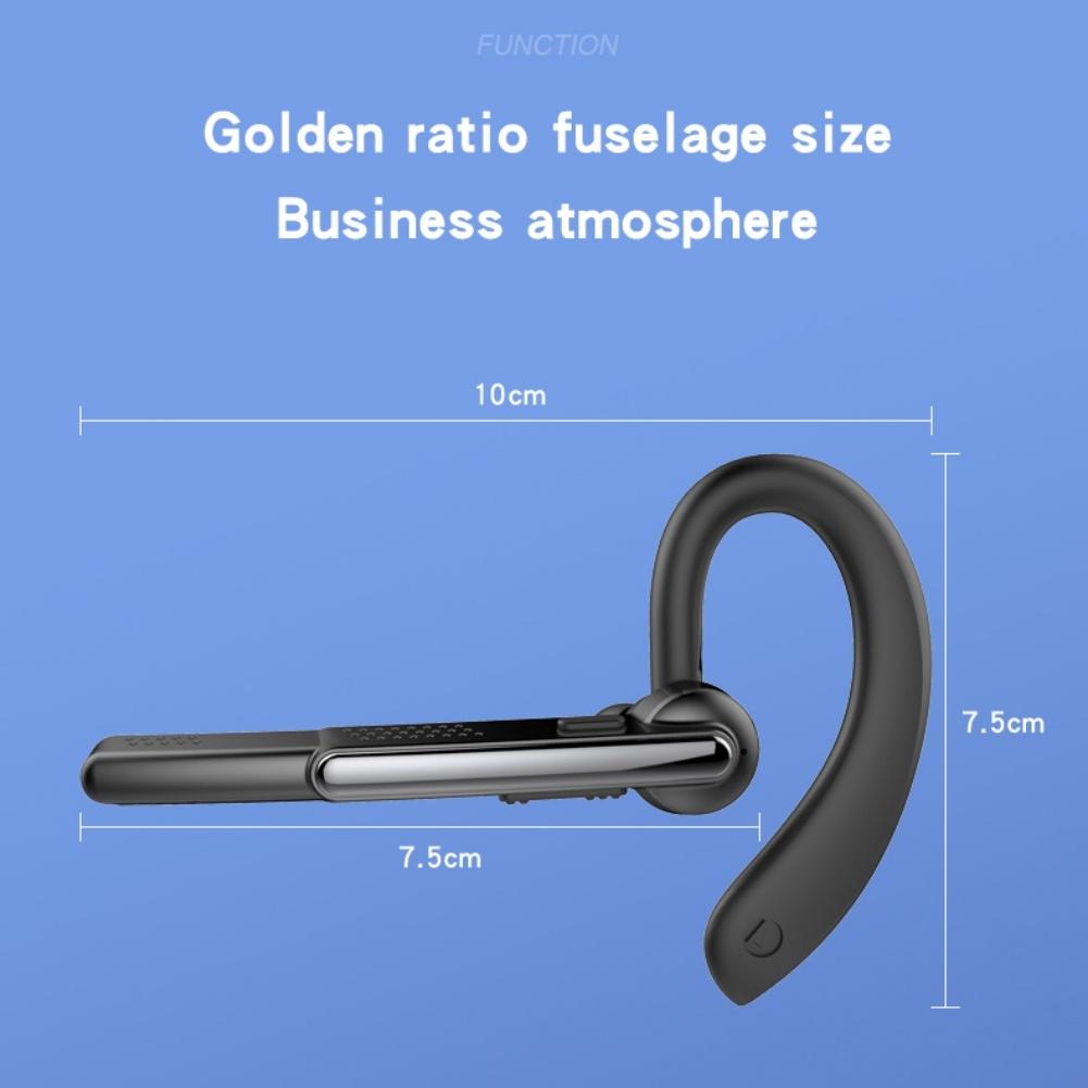Wireless Bluetooth Earphone with Noise Cancelling and Mic - Black 6