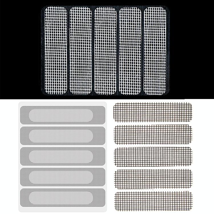 5-piece Self-adhesive Mosquito Stickers for Screen Windows with Drain Holes - Gray 3
