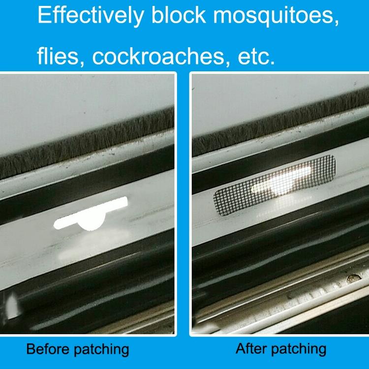 5-piece Self-adhesive Mosquito Stickers for Screen Windows with Drain Holes - Gray 8