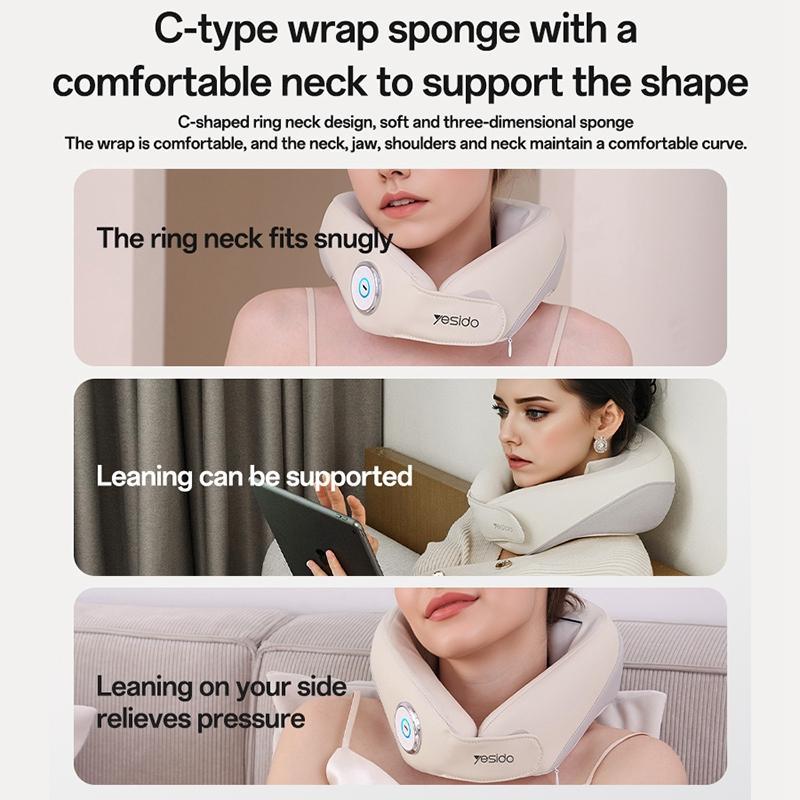 Yesido Mg14 Electric Neck Massager Heat Therapy White 3