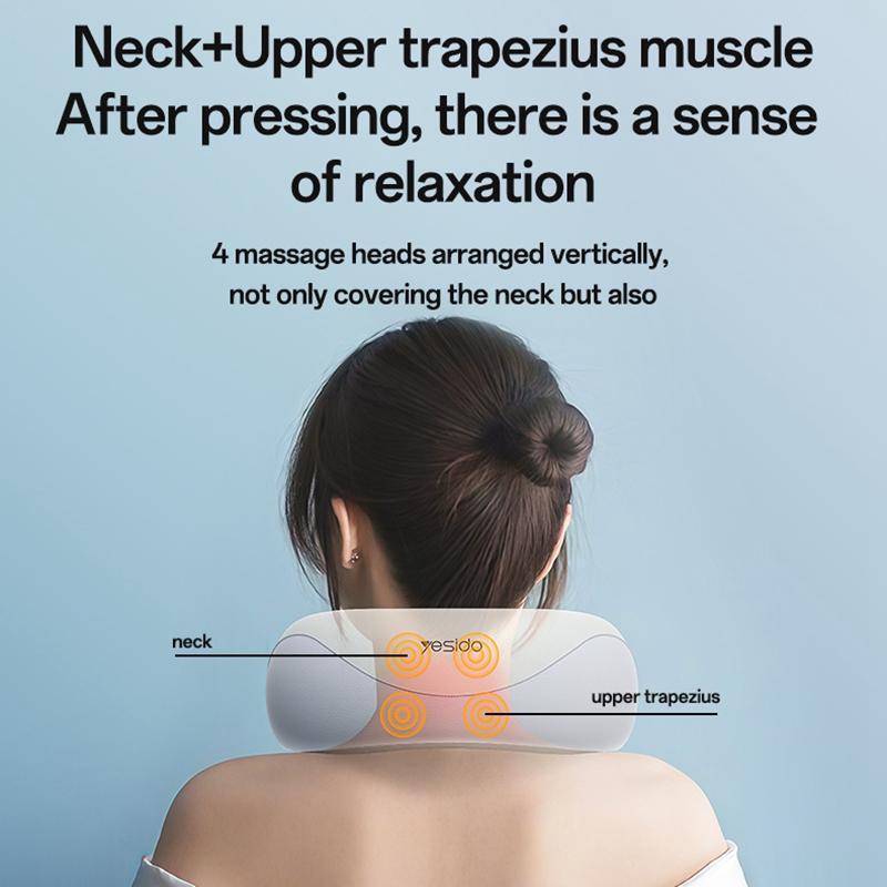 Yesido Mg14 Electric Neck Massager Heat Therapy White 7