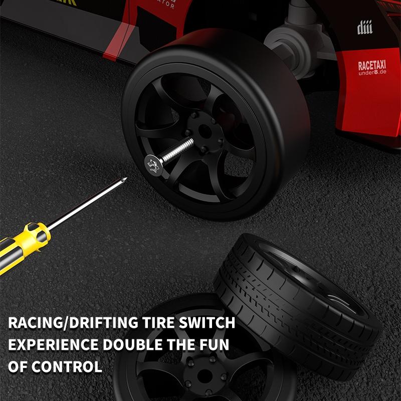 Remote Control 4wd Drift Car with Expulsion Light - Red 5