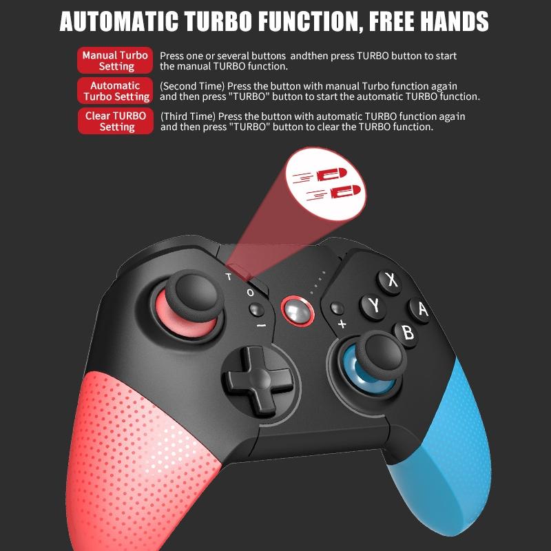 Wireless Game Handle for Nintendo Switch / Lite - Tooth Design 7