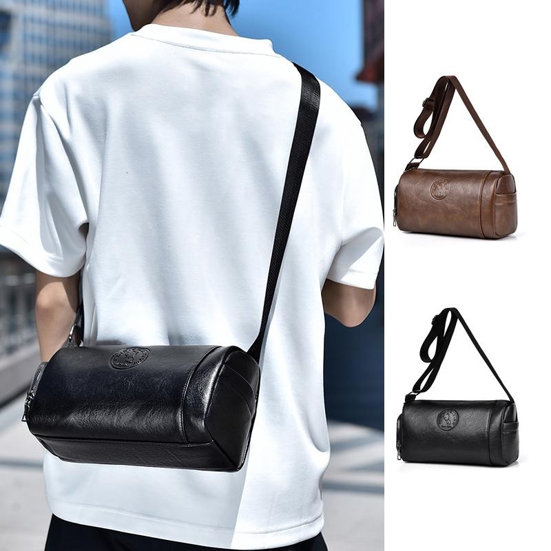 Waterproof Men Crossbody Backpack Large Capacity - Black 3