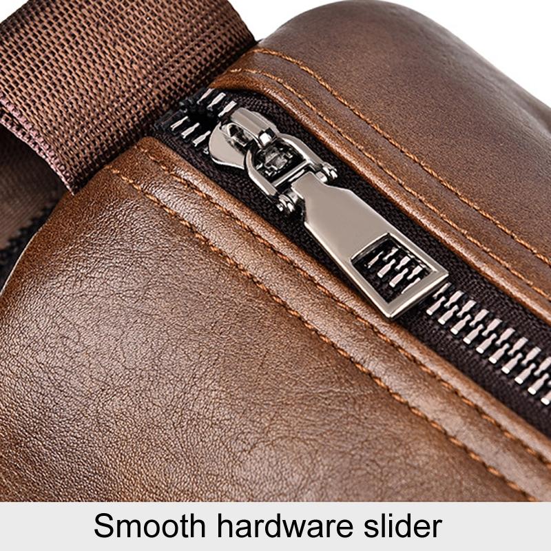 Waterproof Men Crossbody Backpack Large Capacity - Black 5