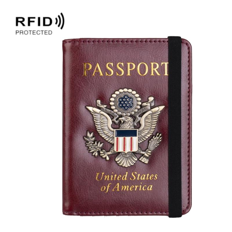 Multi Card Passport Holder Anti Magnetic Wallet - Blue 11