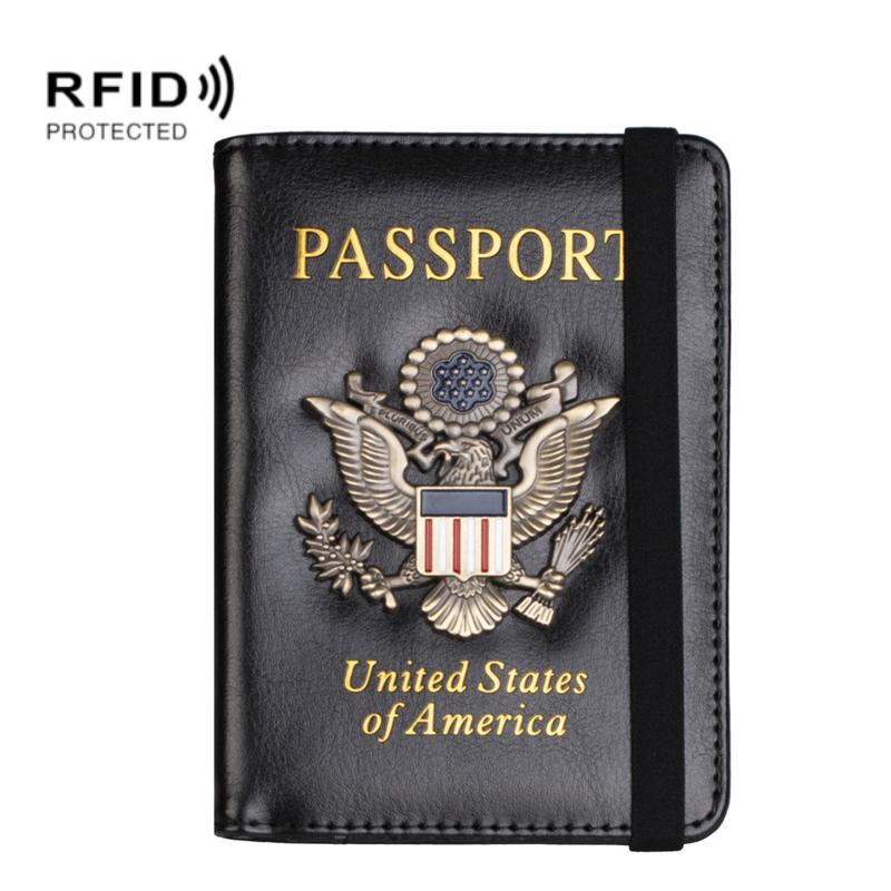 Multi Card Passport Holder Anti Magnetic Wallet - Blue 15