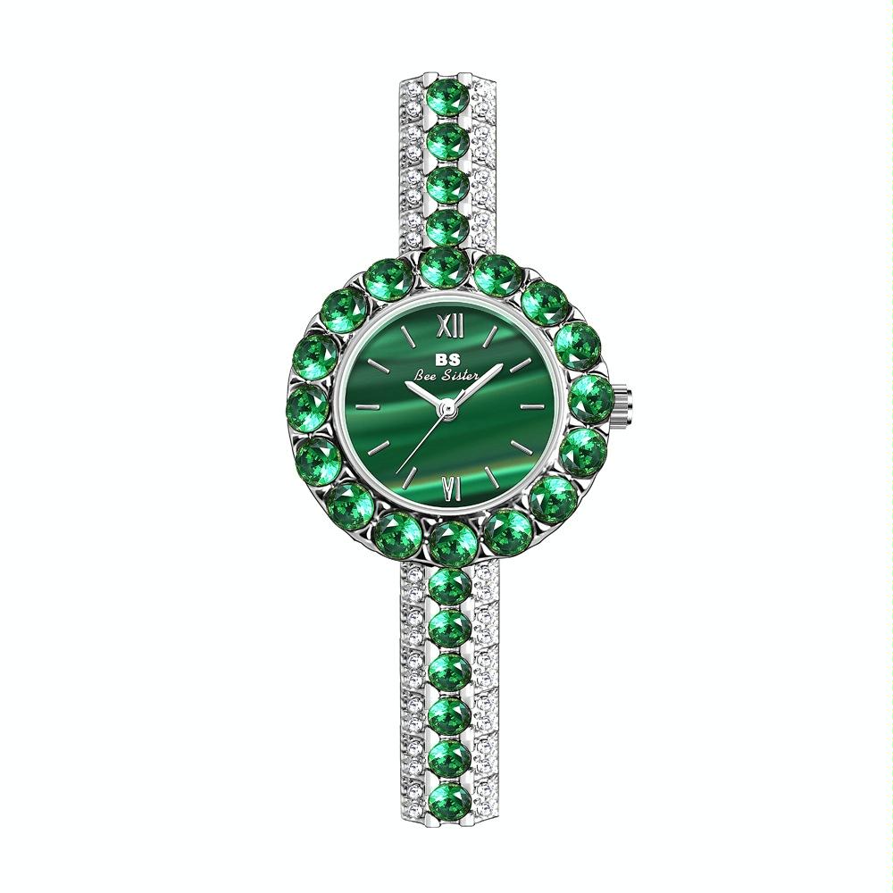 Retro Malachite Texture Watch for Women - Small and Elegant - Gold