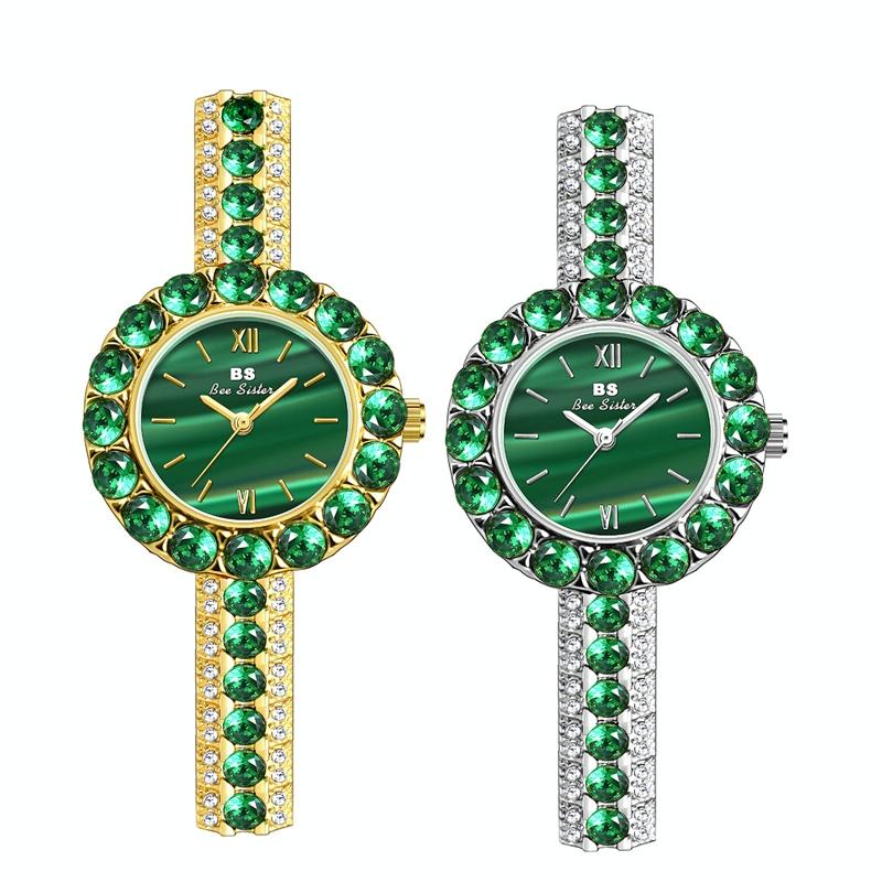 Retro Malachite Texture Watch for Women - Small and Elegant - Gold 4