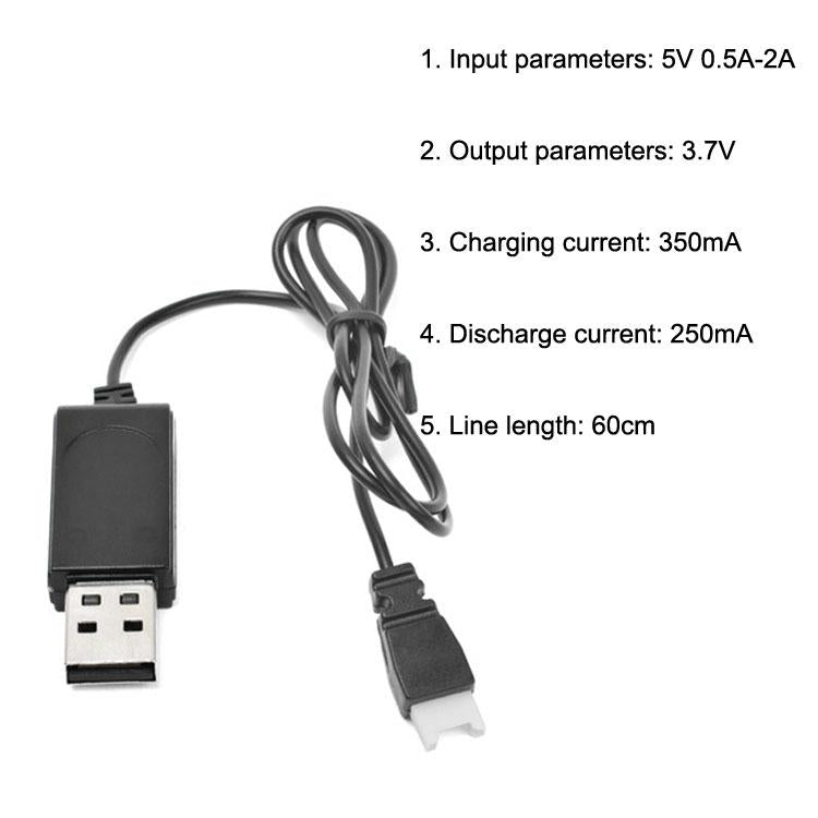 10-pack Usb Charging Cable for Drone - 3.7v 350mah Air-to-air Plug no Protection 5
