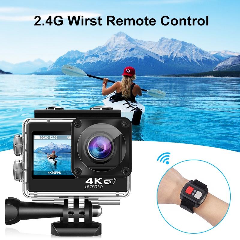 Outdoor Waterproof Dual Screen Wifi Sports Camera with Anti-shake Hd Video 11
