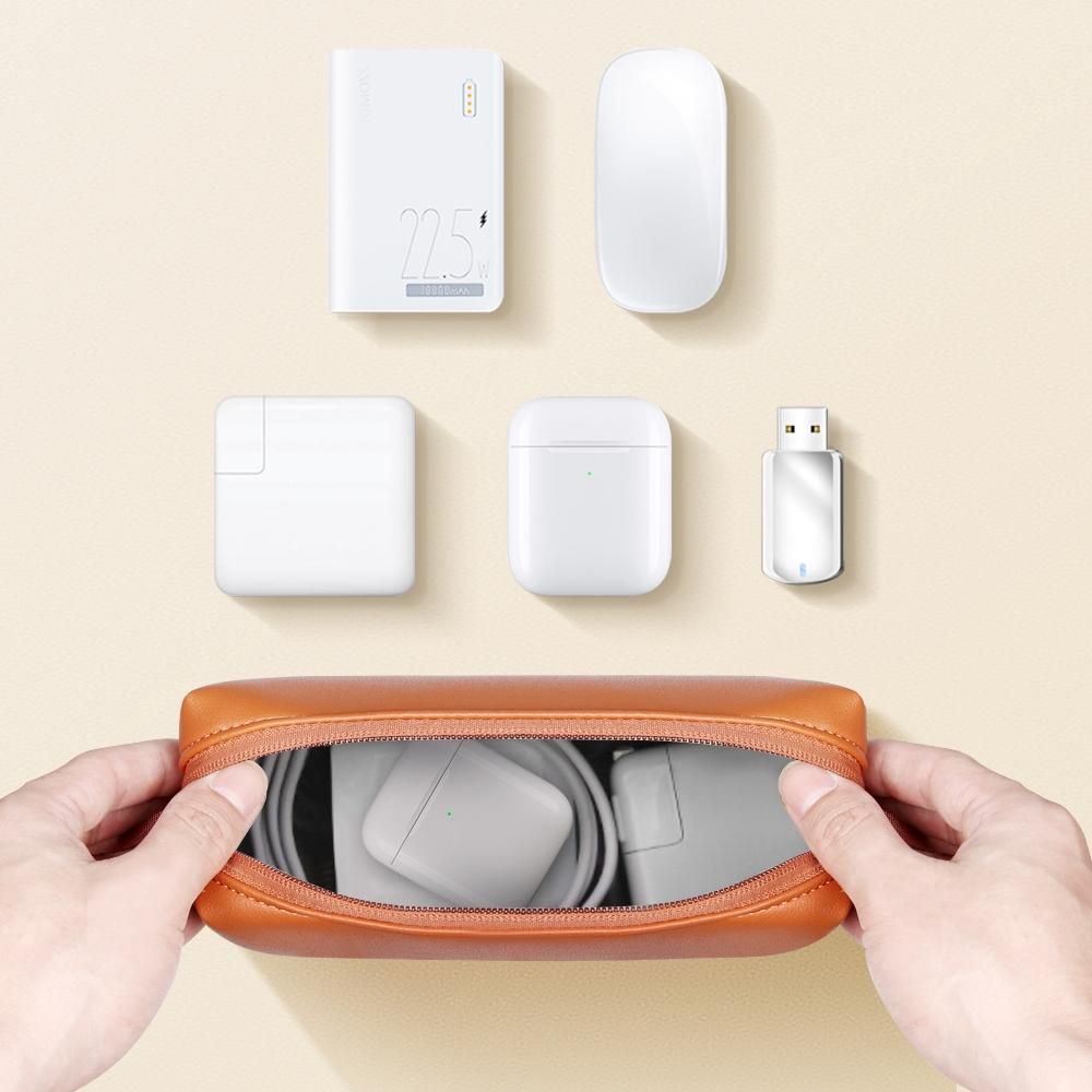 Waterproof Laptop Accessory Bag - Pu Leather - Black 5