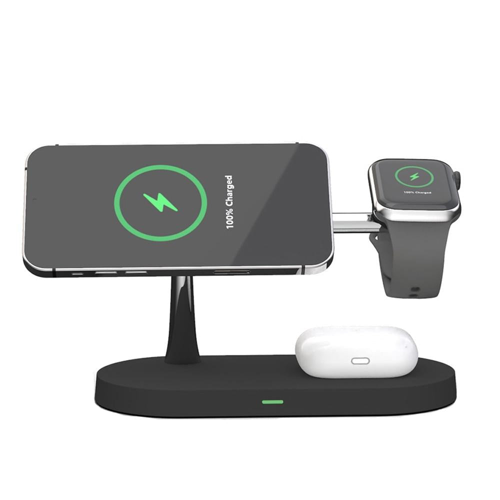 3 In 1 Wireless Charger With Night Light 15W - White 9