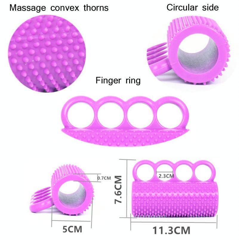 Adult Finger Strength Training Grip Ball Purple 4