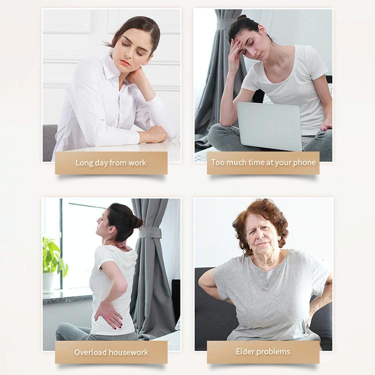 Mini Neck & Shoulder Massager Multifunctional Au Plug Black 6