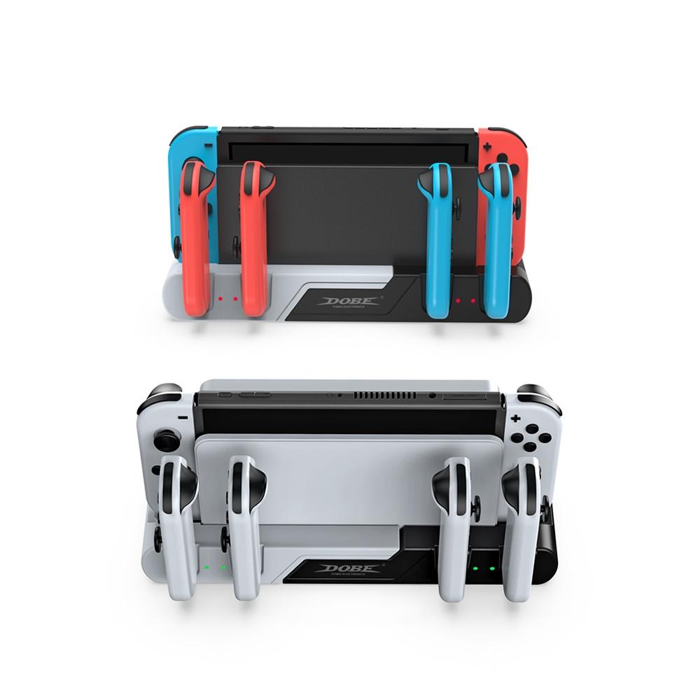 Switch Oled 4-in-1 Charging Dock - Red Black 3