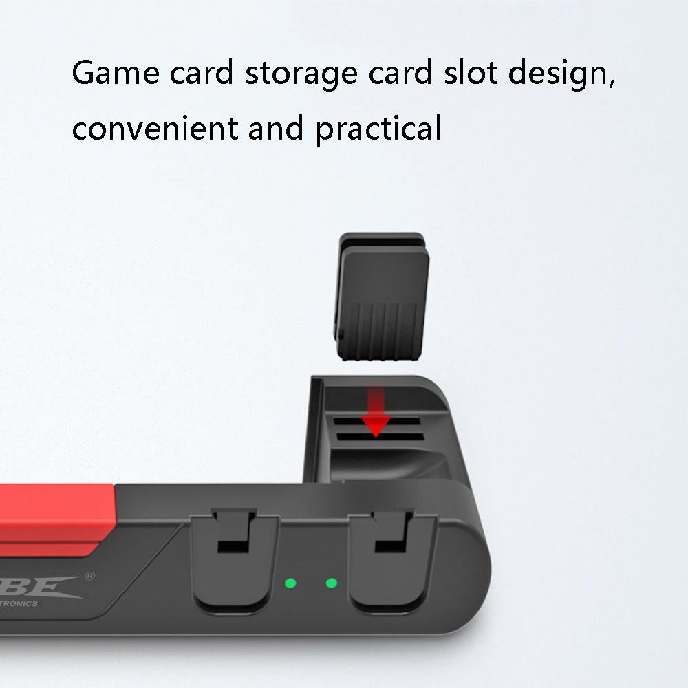 Switch Oled 4-in-1 Charging Dock - Red Black 6