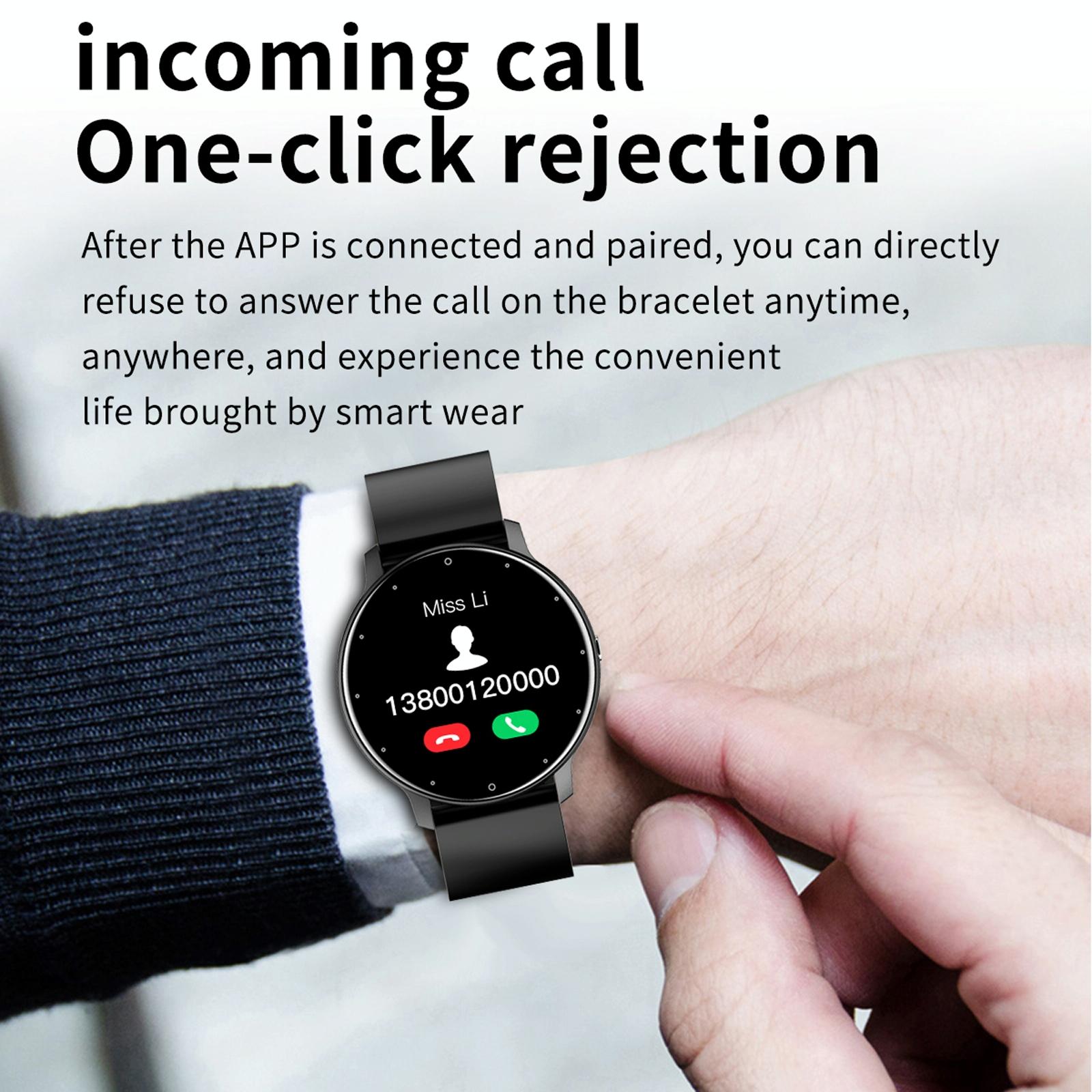 1.28 Inch Touch Screen Ip67 Waterproof Smart Watch Support Blood Pressure Monitoring / Sleep Monitoring / Heart Rate Monitoring - Black 7