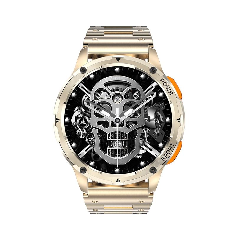 1.43 Inch Amoled Round Screen Steel Strap Smart Watch - Silver 3