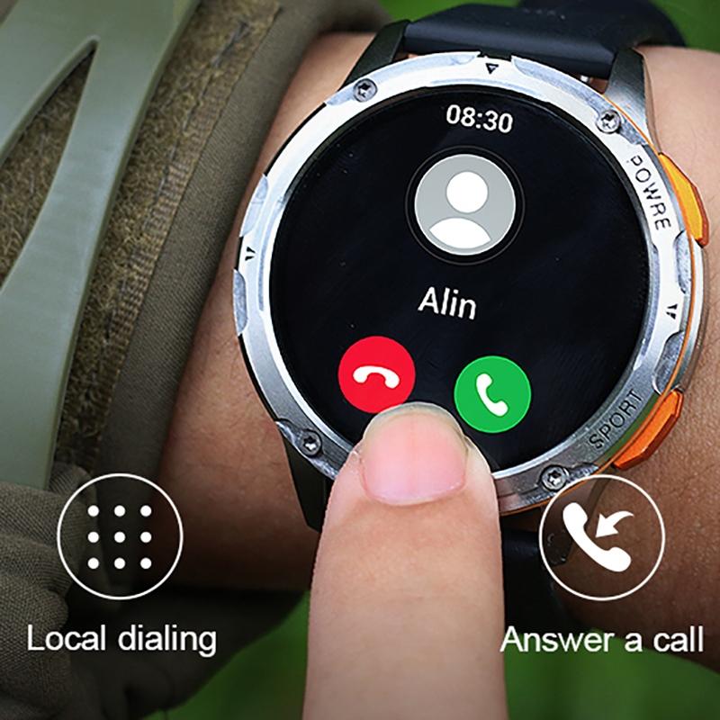 1.43 Inch Amoled Round Screen Steel Strap Smart Watch - Silver 9