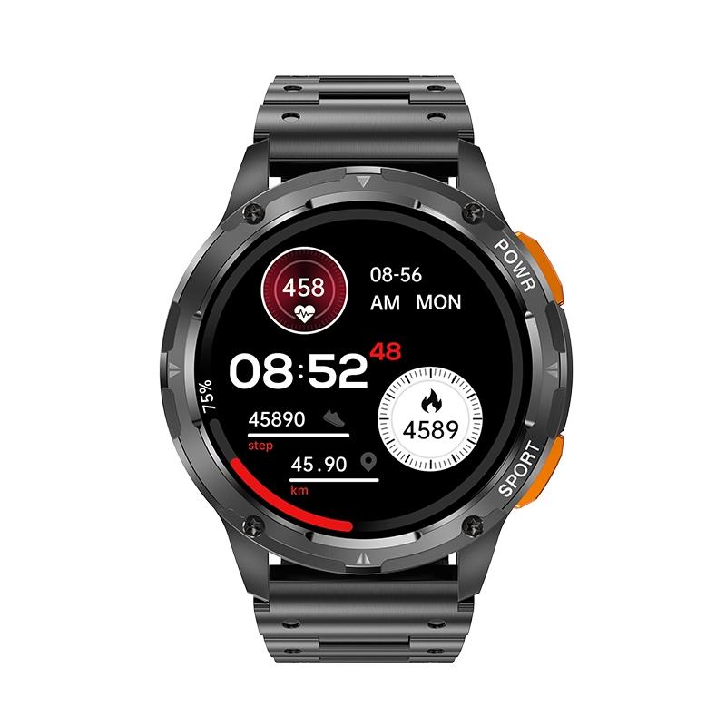 1.43 Inch Amoled Round Screen Steel Strap Smart Watch - Silver 12