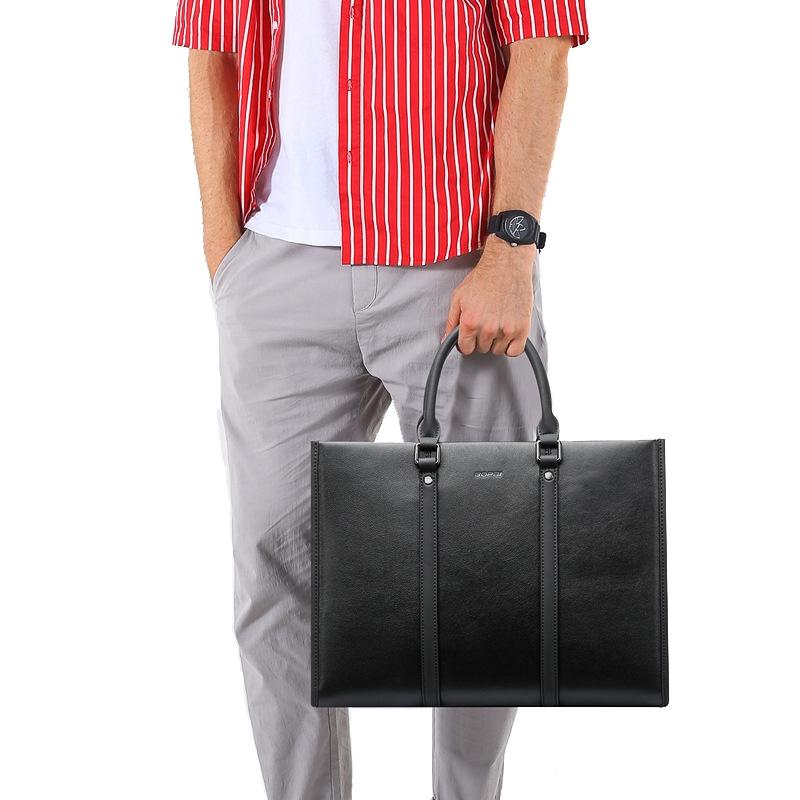 Black Waterproof Laptop Handbag - Multifunctional Business Wearable 3