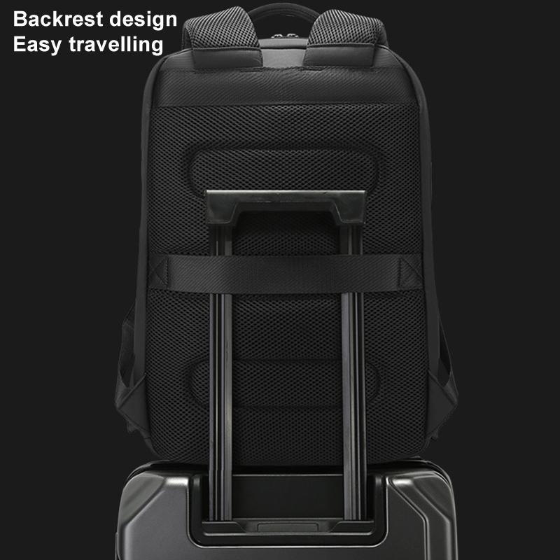 Men Commuter Laptop Backpack - Black 6