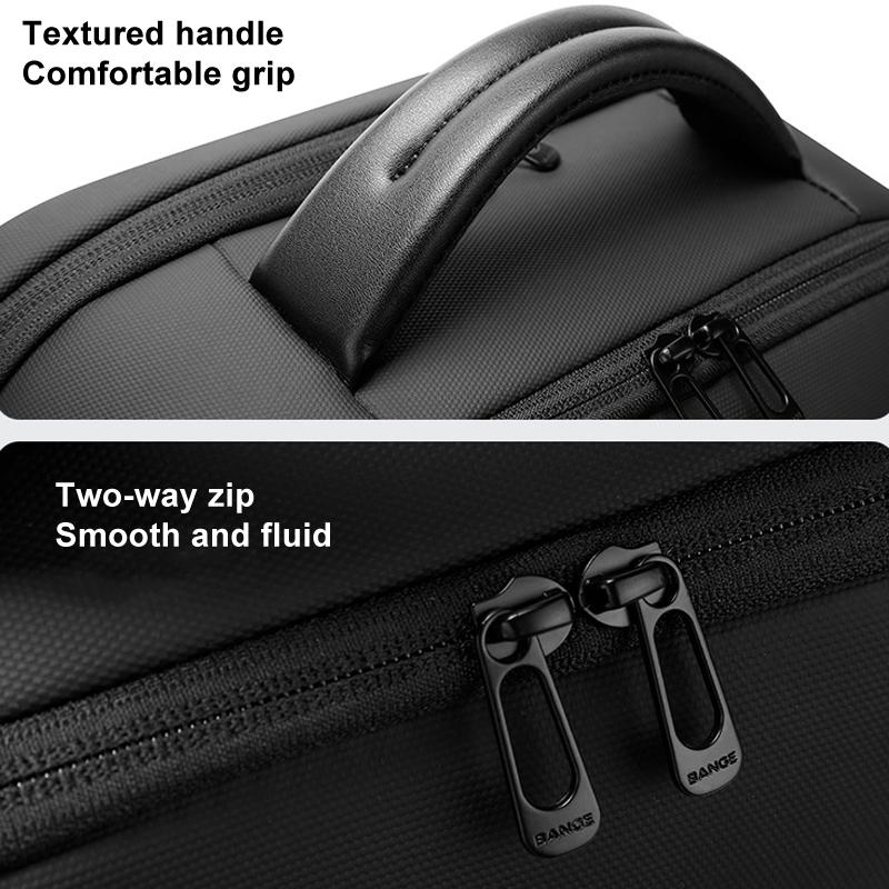 Men Commuter Laptop Backpack - Black 11