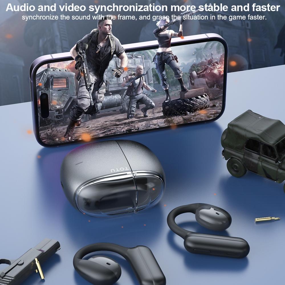 Wireless Bluetooth 5.0 Earphone - Ear-mounted - Dark Grey 5