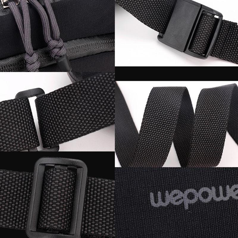 Men Personalized Chest Bag For Commuting - Black 8