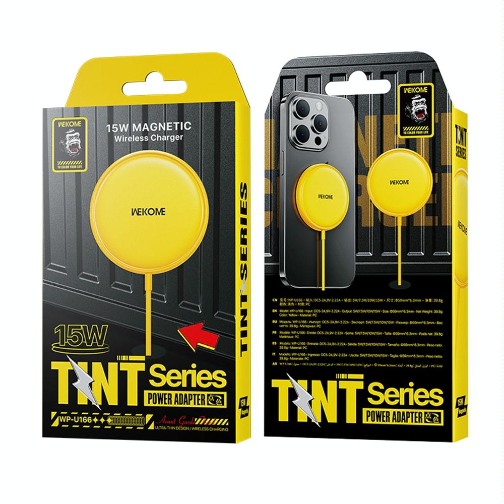 15W Magnetic Wireless Charger Yellow 7