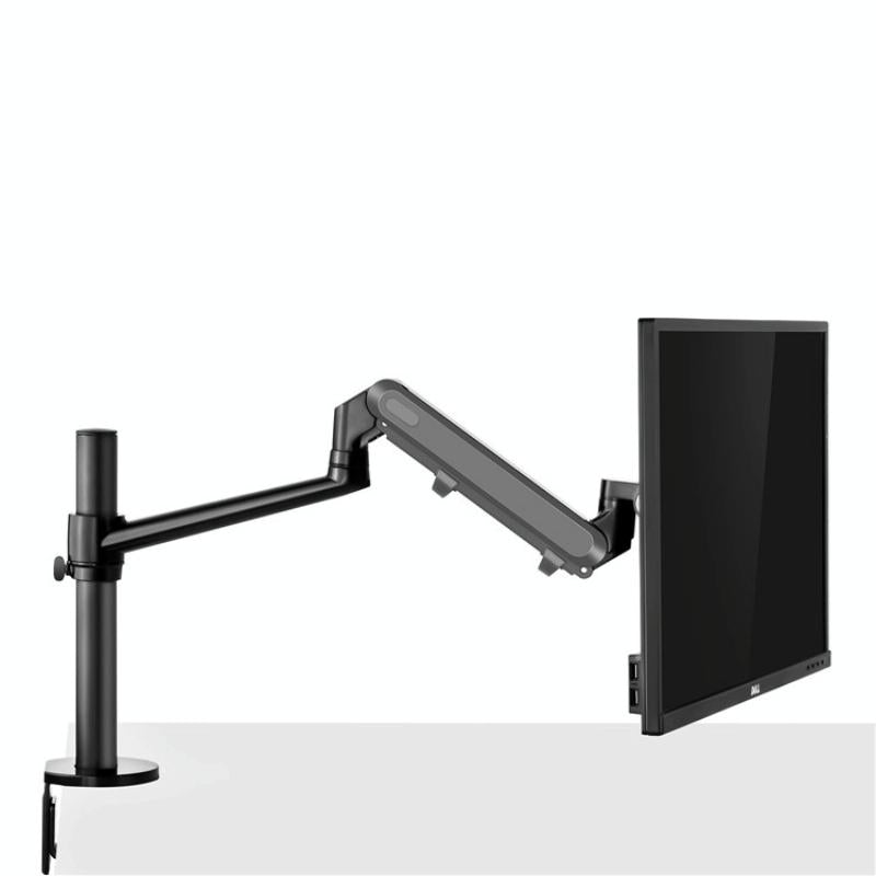 Adjustable Laptop Monitor Stand Mount - Aluminum Alloy - Black 7
