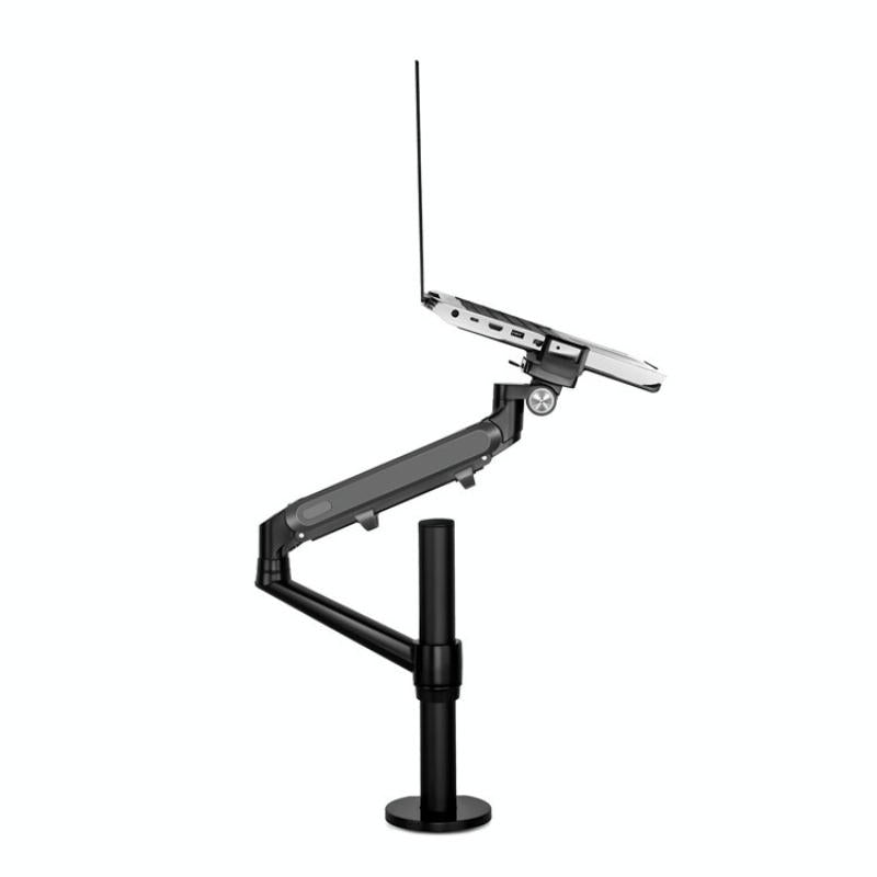 Adjustable Laptop Monitor Stand Mount - Aluminum Alloy - Black 8