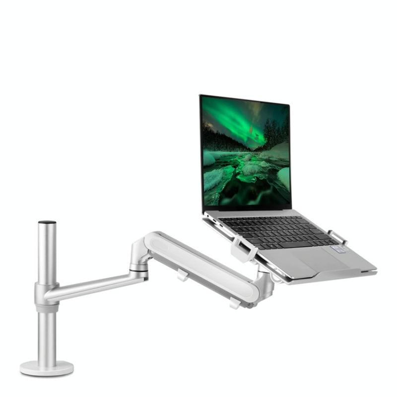 Adjustable Laptop Monitor Stand Mount - Aluminum Alloy - Black 10