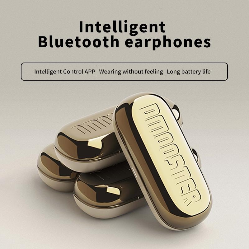 Bluetooth Earphones with Ear-mount Design - Beige 3
