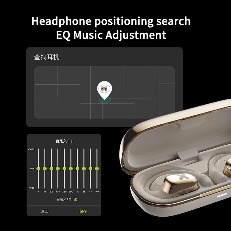 Bluetooth Earphones with Ear-mount Design - Beige 4