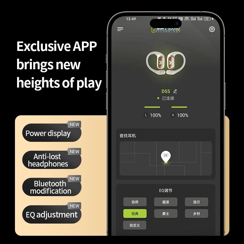 Bluetooth Earphones with Ear-mount Design - Beige 7