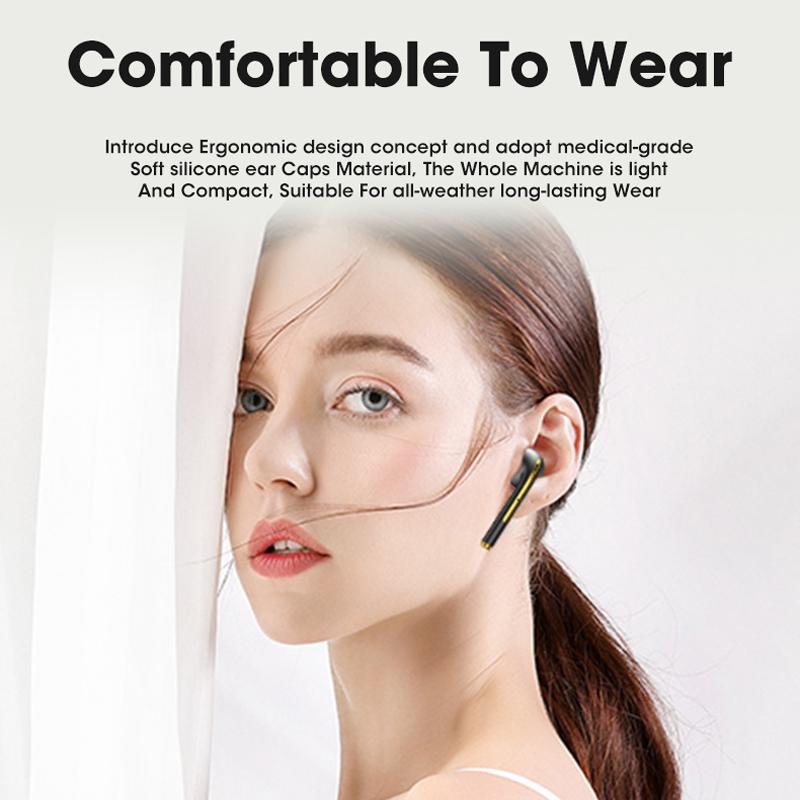 Wireless Sport Bluetooth Headphones with Led Display and Noise Reduction - Black 11