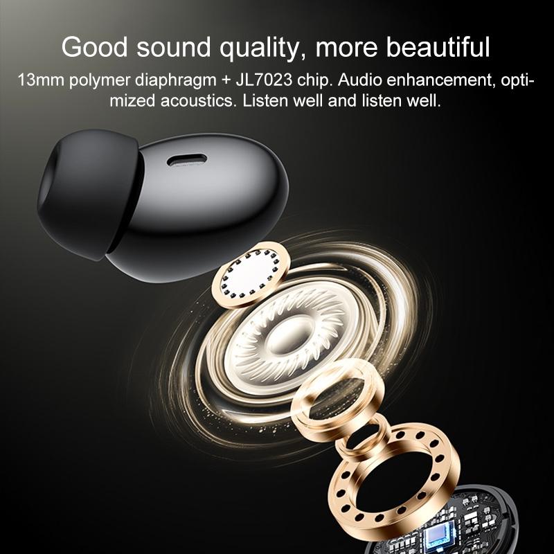 Black Wireless Bluetooth Earphones - Tws26 4