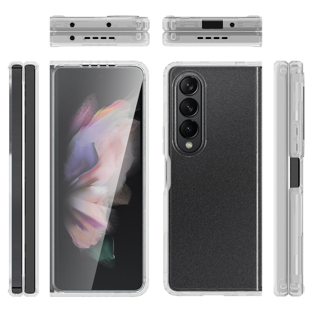 For Samsung Galaxy z Fold4 5G Transparent Frosted Hard Case  - Pc + Tpu 4