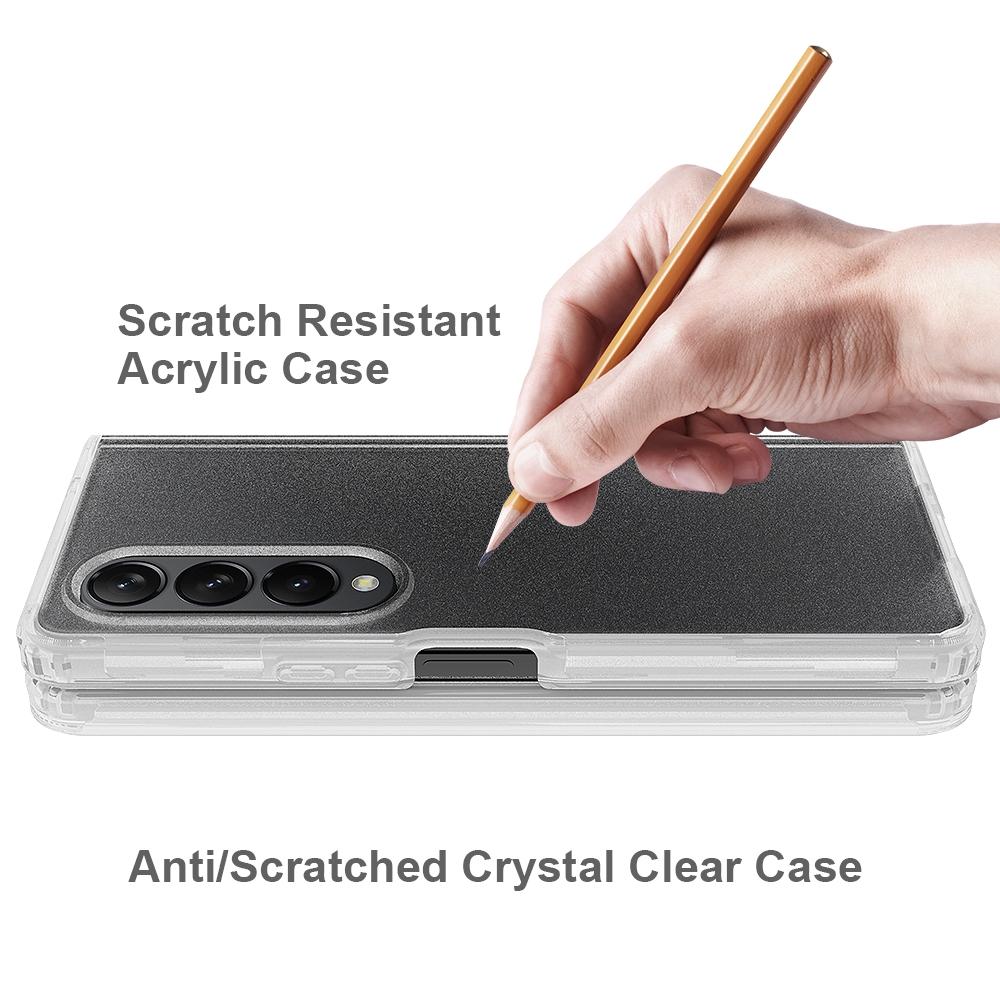 For Samsung Galaxy z Fold4 5G Transparent Frosted Hard Case  - Pc + Tpu 5