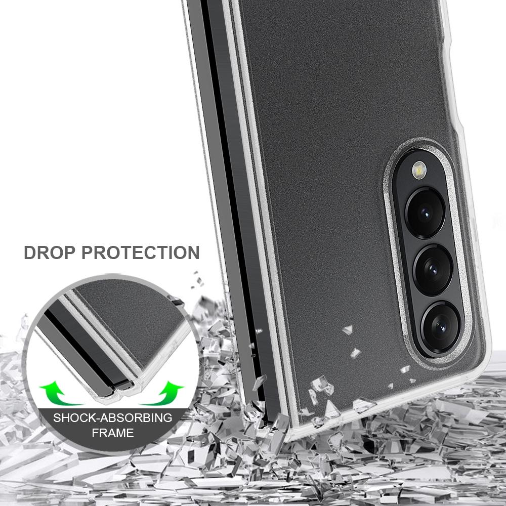 For Samsung Galaxy z Fold4 5G Transparent Frosted Hard Case  - Pc + Tpu 6