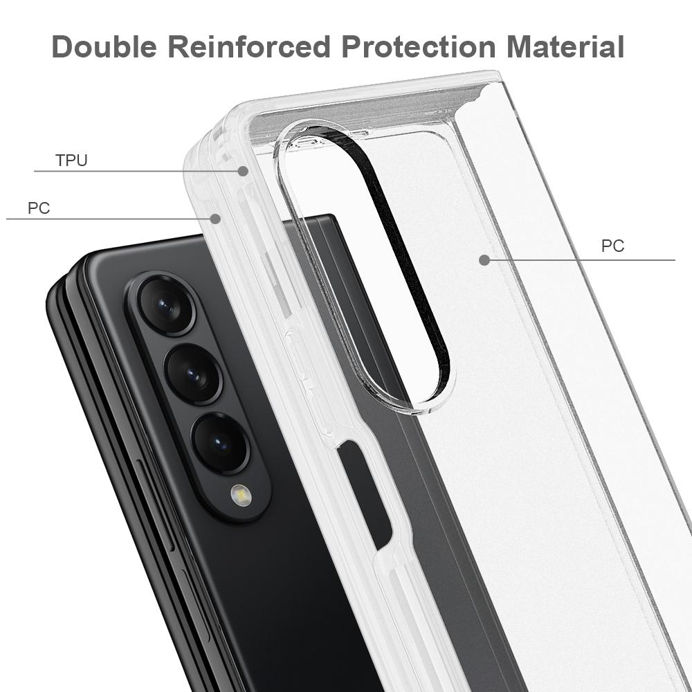 For Samsung Galaxy z Fold4 5G Transparent Frosted Hard Case  - Pc + Tpu 7